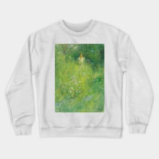 A Fairy (Kersti In The Meadow) by Carl Larsson Crewneck Sweatshirt